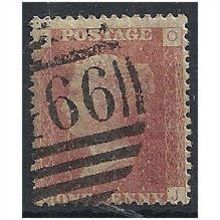 1858 SG43 1d Red Plate 149 Good/Fine Used Check Letters "LJ" ...