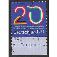 GER 2009 70c '20TH ANN OF OPENING OF AUT/ HUN BORDER ' FINE USED (EBID59-508)
