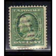 Used 374 1c Benjamin Franklin Fine K2783