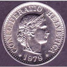 1979 Switzerland 10 Rappen Coin