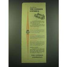 1953 The London Assurance Ad - Introducing the London Omnibus