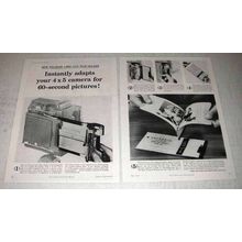 1959 Polaroid Land Film Holder Ad - Instantly Adapts