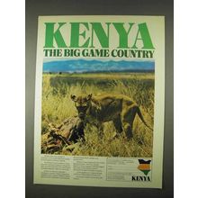 1974 Kenya Tourism Ad - The Big Game Country