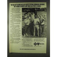 1977 Blue Cross Blue Shield Insurance Ad - Getting High