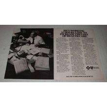 1977 Blue Cross Blue Shield Insurance Ad - He's Working