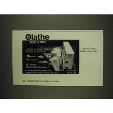 1985 Olathe Model 83 Aero Thatch and Model 93 Seeder Ad