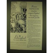 1935 Kimberly-Clark Kleerfect Paper Ad - Because Napoleon tried to conquer