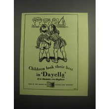 1948 Dayella Fabric Ad - Children look their best in Dayella