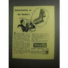 1948 Viyella Socks Ad - Hallucination at the Hosier's