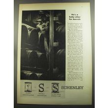 1952 Schenley Whiskey Ad - He's a baby sitter for barrels