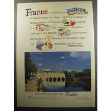 1957 France Tourism Ad - France is motoring to Chateaux along the Loire