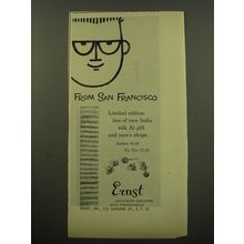 1959 Ernst Sultan Tie and Tie Tacs Advertisement - From San Francisco