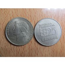 Portugal 1981 $25 Escudos Coin