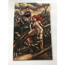 2020 Dynamite Comics Red Sonja Age of Chaos Crees Virgin Variant #3 Signed