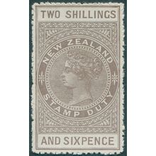 New Zealand 1913 2s 6d grey-brown Perf 14 Postal Fiscal SGF99 MNH