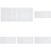 EZ-FLO 30 X 12 Inch White Return Vent Cover for Wall or Ceiling, Solid Steel Gri