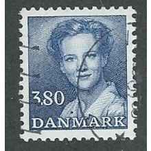 DEN 1982 3.80KR 'QUEEN MARGRETHE II' FINE USED (EBID42-989)