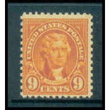 641 9c Thomas Jefferson Average Plus MNH Q1860