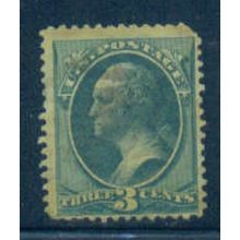 Used 158 3c George Washington Barely Clears M00227