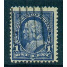 Used 264 1c Benjamin Franklin Barely Clears M02931