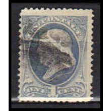 Used 206 1c Benjamin Franklin Barely Clears RA0427