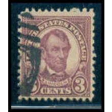Used 635 3c Abraham Lincoln Fine M09845