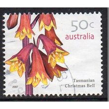 Australia 2007 Wildflower Definitive - Tasmanian Christmas Bell 50c Sheet Used