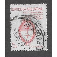 ARG 1943 5c '1943 REVOLUTION ' FINE USED (EBID79-064)
