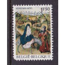 BELGIUM 1971 XMAS 1.50F USED SG2249 note: corner perf fault
