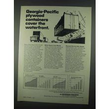 1967 Georgia-Pacific Ad - Plywood Containers Waterfront