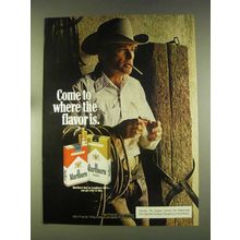 1976 Marlboro Cigarettes Ad - Marlboro Man, Cowboy