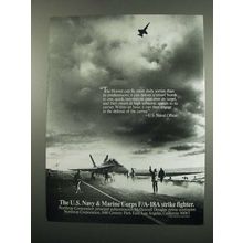 1984 Northrop F/A-18A Strike Fighter Ad - The Hornet