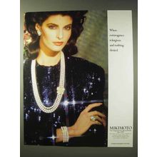 1988 Mikimoto Pearls Ad - Extravagance is Forgiven