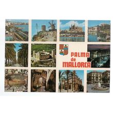 PALMA DE MALLORCA, SPAIN used postcard multiview 1970s #