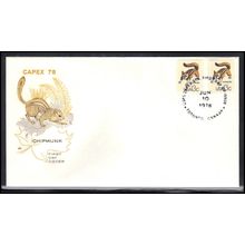 FDC HF 1757f 13c Chipmunk/2 (Cachet-U/A) Box0667