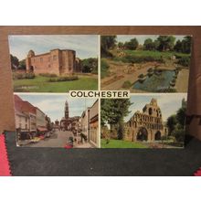 multiview, COLCHESTER, ESSEX , used postcard by J. Salmon =