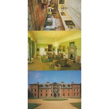 Dunham Massey Hall Cheshire Entrance Great Hall Green Dining Salon 3x Postcard s