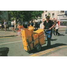 York Street Sweeper Refuse Collector Rare Postcard