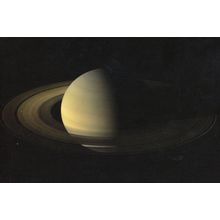 Planet Saturn Equinox Cassini Spacecraft Sun Over Equator Photo Postcard