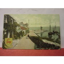 HARBOUR FROM MARS HILL, LYNMOUTH, DEVON used postcard by J. Long & Co 1927 pm =