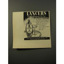 1953 Lancers Crackling Carbonated Vin Rose Ad - An unusual dinner wine