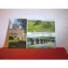 multiview, HEXHAM, NORTHUMBERLAND used postcard by J. Salmon 1980 pm =