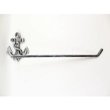Pack Of 2] Rustic Silver Cast Iron Anchor Wall Mounted Paper Towel Holder 17""