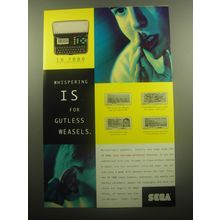 1994 Sega IR 7000 Communicator Advertisement - Whispering is for Gutless Weasels