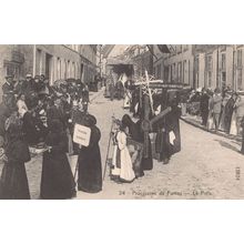 Procession De Furnes La Pieta Belgium Old Postcard