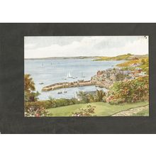 Postcard Cornwall Salmon Watercolour Series St Mawes