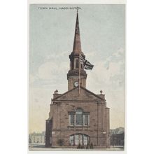 HADDINGTON Town Hall RPPC early 20th C. National Series