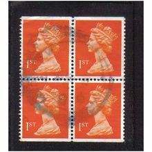 1990 GB DEFINIVE 1ST CLASS BOOKLET BLOCK F/U SG-1512