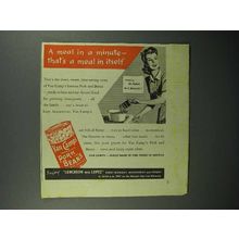 1944 Van Camp's Pork and Beans Ad - Meal in Itself