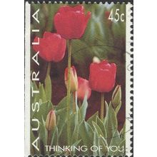 AUSTRALIA, FLOWER, Tulip, green 1994, 45c, #4